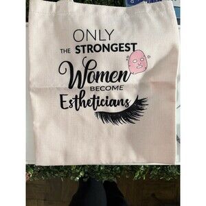 Estheticians Tote Bag Floral Tool Design for Women - Only The Strongest Become E